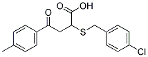 2-[(4-CHLOROBENZYL)SULFANYL]-4-(4-METHYLPHENYL)-4-OXOBUTANOIC ACID CAS#: 301193-81-7