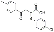 2-[(4-CHLOROPHENYL)SULFANYL]-4-(4-METHYLPHENYL)-4-OXOBUTANOIC ACID CAS#: 298217-66-0