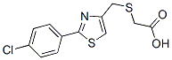[[[2-(4-Chlorophenyl)-4-thiazolyl]methyl]thio]acetic acid CAS#: 33451-03-5