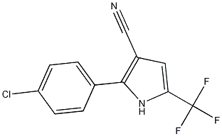 2-(4-Chlorophenyl)-5-(trifluoromethyl)-1H-pyrrole-3-carbonitrile CAS#: 122454-23-3
