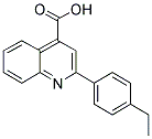 2-(4-ETHYL-PHENYL)-QUINOLINE-4-CARBOXYLIC ACID CAS#: 301320-96-7