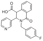 2-(4-FLUOROBENZYL)-1-OXO-3-PYRIDIN-3-YL-1,2,3,4-TETRAHYDROISOQUINOLINE-4-CARBOXYLIC ACID CAS#: 281206-13-1