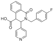 2-(4-FLUOROBENZYL)-1-OXO-3-PYRIDIN-4-YL-1,2,3,4-TETRAHYDROISOQUINOLINE-4-CARBOXYLIC ACID CAS#: 278782-55-1