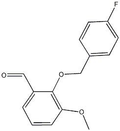 2-[(4-FLUOROBENZYL)OXY]-3-METHOXYBENZALDEHYDE CAS#: 384860-70-2
