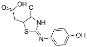 [2-(4-HYDROXY-PHENYLIMINO)-4-OXO-THIAZOLIDIN-5-YL]-ACETIC ACID CAS#: 300813-17-6