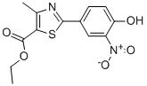 2-(4-Hydroxy-3-nitrophenyl)-4-methyl-5-thiazolecarboxylic acid ethyl ester CAS#: 144060-67-3