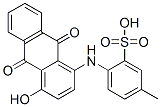 2-(4-Hydroxy-9,10-dioxoanthracene-1-ylamino)-5-methylbenzenesulfonic acid CAS#: 3443-92-3