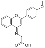 2-(4-METHOXY-PHENYL)-CHROMEN-4-YLIDENEAMINO]-ACETIC ACID CAS#: 126480-34-0