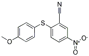 2-[(4-METHOXYPHENYL)SULFANYL]-5-NITROBENZENECARBONITRILE CAS#: 306980-91-6