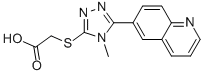 2-[(4-METHYL-5-QUINOLIN-6-YL-4H-1,2,4-TRIAZOL-3-YL)THIO]ACETIC ACID CAS#: 306935-49-9