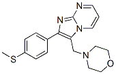 2-[4-(Methylthio)phenyl]-3-(morpholinomethyl)imidazo[1,2-a]pyrimidine CAS#: 3458-59-1