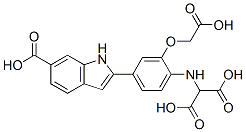 2-(4-(biscarboxymethyl)amino-3-(carboxymethoxy)phenyl)-1H-indole-6-carboxylic acid CAS#: 135446-92-3