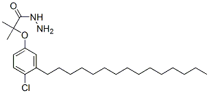 2-(4-chloro-3-pentadecyl-phenoxy)-2-methyl-propanehydrazide CAS#: 124237-29-2