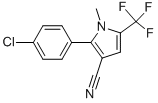 2-(4-chlorophenyl)-1-methyl-5-(trifluoromethyl)-1H-pyrrole-3-carbonitrile CAS#: 142921-23-1