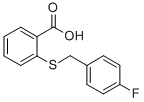 2-[(4-fluorobenzyl)thio]benzoic acid CAS#: 329063-99-2