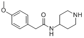 2-(4-methoxyphenyl)-N-(piperidin-4-yl)acetamide CAS#: 277745-23-0