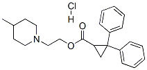 2-(4-methyl-1-piperidyl)ethyl 2,2-diphenylcyclopropane-1-carboxylate h ydrochloride CAS#: 37124-13-3