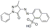 2-[(4,5-dihydro-3-methyl-5-oxo-1-phenyl-1H-pyrazol-4-yl)azo]naphthalene-1-sulphonic acid CAS#: 36942-58-2