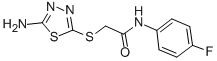 2-[(5-AMINO-1,3,4-THIADIAZOL-2-YL)SULFANYL]-N-(4-FLUOROPHENYL)ACETAMIDE CAS#: 292057-71-7