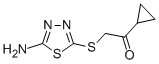 2-(5-AMINO-[1,3,4]THIADIAZOL-2-YLSULFANYL)-1-CYCLOPROPYL-ETHANONE CAS#: 309283-44-1