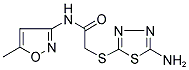 2-(5-AMINO-[1,3,4]THIADIAZOL-2-YLSULFANYL)-N-(5-METHYL-ISOXAZOL-3-YL)-ACETAMIDE CAS#: 309289-15-4