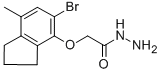 2-[(5-BROMO-7-METHYL-2,3-DIHYDRO-1H-INDEN-4-YL)OXY]ACETOHYDRAZIDE CAS#: 303010-22-2