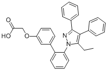 2''-(5-ETHYL-3,4-DIPHENYL-PYRAZOL-1-YL)-BIPHENYL-3-YLOXY]ACETIC ACID CAS#: 300657-03-8