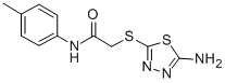 2-[(5-amino-1,3,4-thiadiazol-2-yl)sulfanyl]-N-(4-methylphenyl)acetamide CAS#: 304662-71-3