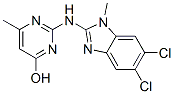 2-[[5,6-Dichloro-1-methyl-2-benzimidazolyl]amino]-6-methyl-4-pyrimidin ol CAS#: 42388-62-5