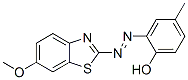 2-[(6-Methoxy-2-benzothiazolyl)azo]-4-methylphenol CAS#: 3219-73-6