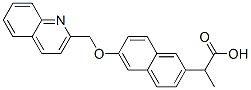 2-[6-[(Quinolin-2-yl)methoxy]naphthalen-2-yl]propanoic acid CAS#: 123016-15-9