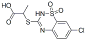 2-[(7-Chloro-2H-1,2,4-benzothiadiazine 1,1-dioxide)-3-ylthio]propanoic acid CAS#: 134917-52-5