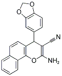 2-AMINO-4-(1,3-BENZODIOXOL-5-YL)-4H-BENZO[H]CHROMENE-3-CARBONITRILE CAS#: 149550-67-4