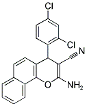 2-AMINO-4-(2,4-DICHLOROPHENYL)-4H-BENZO[H]CHROMENE-3-CARBONITRILE CAS#: 346436-68-8