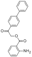 2-AMINO-BENZOIC ACID 2-BIPHENYL-4-YL-2-OXO-ETHYL ESTER CAS#: 130627-14-4