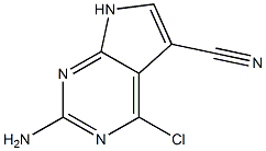 2-Amino-4-chloro-7H-pyrrolo[2,3-d]pyrimidine-5-carbonitrile CAS#: 124738-81-4