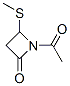 2-Azetidinone, 1-acetyl-4-(methylthio)- (9CI) CAS#: 119873-97-1