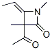 2-Azetidinone, 3-acetyl-4-ethylidene-1,3-dimethyl-, (E)- (9CI) CAS#: 118987-41-0