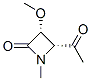 2-Azetidinone, 4-acetyl-3-methoxy-1-methyl-, cis- (9CI) CAS#: 159597-50-9