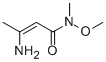 2-BUTENAMIDE, 3-AMINO-N-METHOXY-N-METHYL- CAS#: 133147-00-9