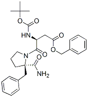 2-Benzyl-1-[(2S)-2-(tert-butyloxycarbonylamino)-4-(benzyloxy)-4-oxobutyryl]-L-prolinamide CAS#: 133230-60-1