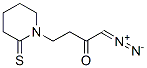 2-Butanone, 1-diazo-4-(2-thioxo-1-piperidinyl)- CAS#: 125627-64-7