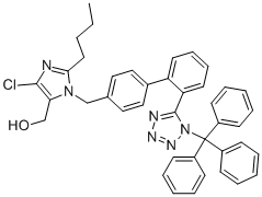2-Butyl-4-chloro-5-hydroxymethyl-1-[[2'-(1H-2-triphenylmethyl-tetrazol-5-yl)biphenyl-4-yl]methyl]imidazole CAS#: 124751-00-4