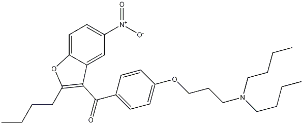 (2-Butyl-5-nitro-3-benzofuranyl)[4-[3-(dibutylamino)propoxy]phenyl]methanone CAS#: 141645-23-0