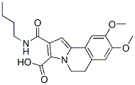 2-(Butylaminocarbonyl)-5,6-dihydro-8,9-dimethoxypyrrolo[2,1-a]isoquinoline-3-carboxylic acid CAS#: 39731-66-3