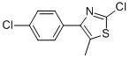 2-CHLORO-4-(4-CHLOROPHENYL)-5-METHYLTHIAZOLE CAS#: 42445-42-1