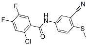 2-CHLORO-N-[3-CYANO-4-(METHYLSULFANYL)PHENYL]-4,5-DIFLUOROBENZENECARBOXAMIDE CAS#: 320421-42-9