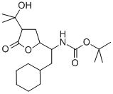 (2-CYCLOHEXYL-1-[4-(1-HYDROXY-1-METHYL-ETHYL)-5-OXO-TETRAHYDRO-FURAN-2-YL]-ETHYL)-CARBAMIC ACID TERT-BUTYL ESTER CAS#: 125016-14-0