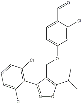 2-Chloro-4-[[3-(2,6-dichlorophenyl)-5-(1-methylethyl)-4-isoxazolyl]methoxy]-benzaldehyde CAS#: 278597-32-3