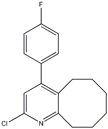 2-Chloro-4-(4-fluorophenyl)-5,6,7,8,9,10-hexahydrocycloocta[b]pyridine CAS#: 132813-14-0